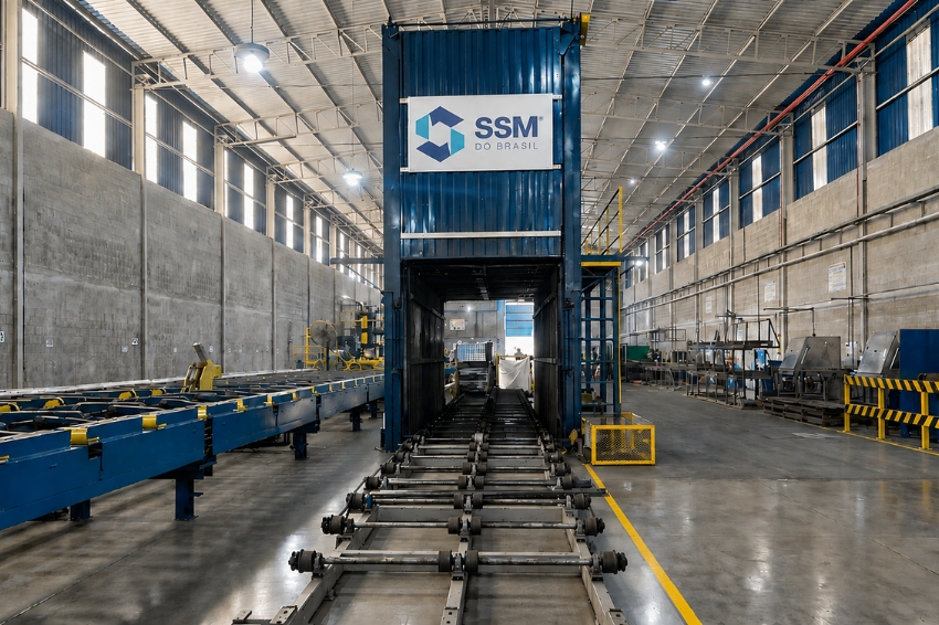 Linha de produção de Estruturas Solares SSM.